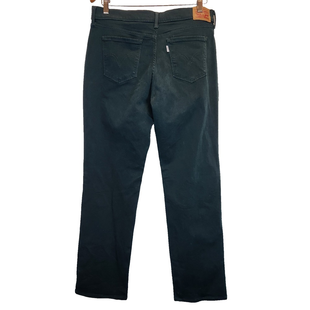 Levis 505 Regular Fit Straight Leg Jeans Men`s W31 L32 Green Denim 15505-0180 - Picture 2 of 11